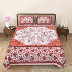 Elevate Your Space with Rang Mahal Viscose Double Bedsheet – 90x108 Inches with 2 Pillow Covers