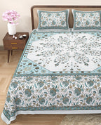 Elevate Your Space with Rang Mahal Viscose Double Bedsheet – 90x108 Inches with 2 Pillow Covers