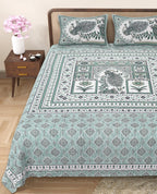 Grace Your Bedroom with Rang Mahal Viscose Double Bedsheet – 90x108 Inches with 2 Pillow Covers