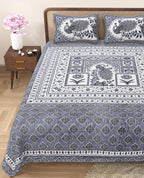 Grace Your Bedroom with Rang Mahal Viscose Double Bedsheet – 90x108 Inches with 2 Pillow Covers