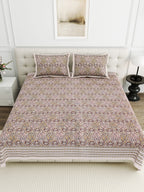 Viscose Bindaas Collection 95x108 Double Bedsheet with Traditional Paisley Motifs