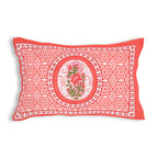 59" Ethnic Floral Mandala Print 100% Cotton Single Bedsheet with 1 Pillow Cover (60x90)