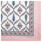 95x108 Viscose Hungama Collection Double Bedsheet with Geometric Floral Patterns & Matching Pillow Covers