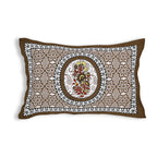 59" Ethnic Floral Mandala Print 100% Cotton Single Bedsheet with 1 Pillow Cover (60x90)