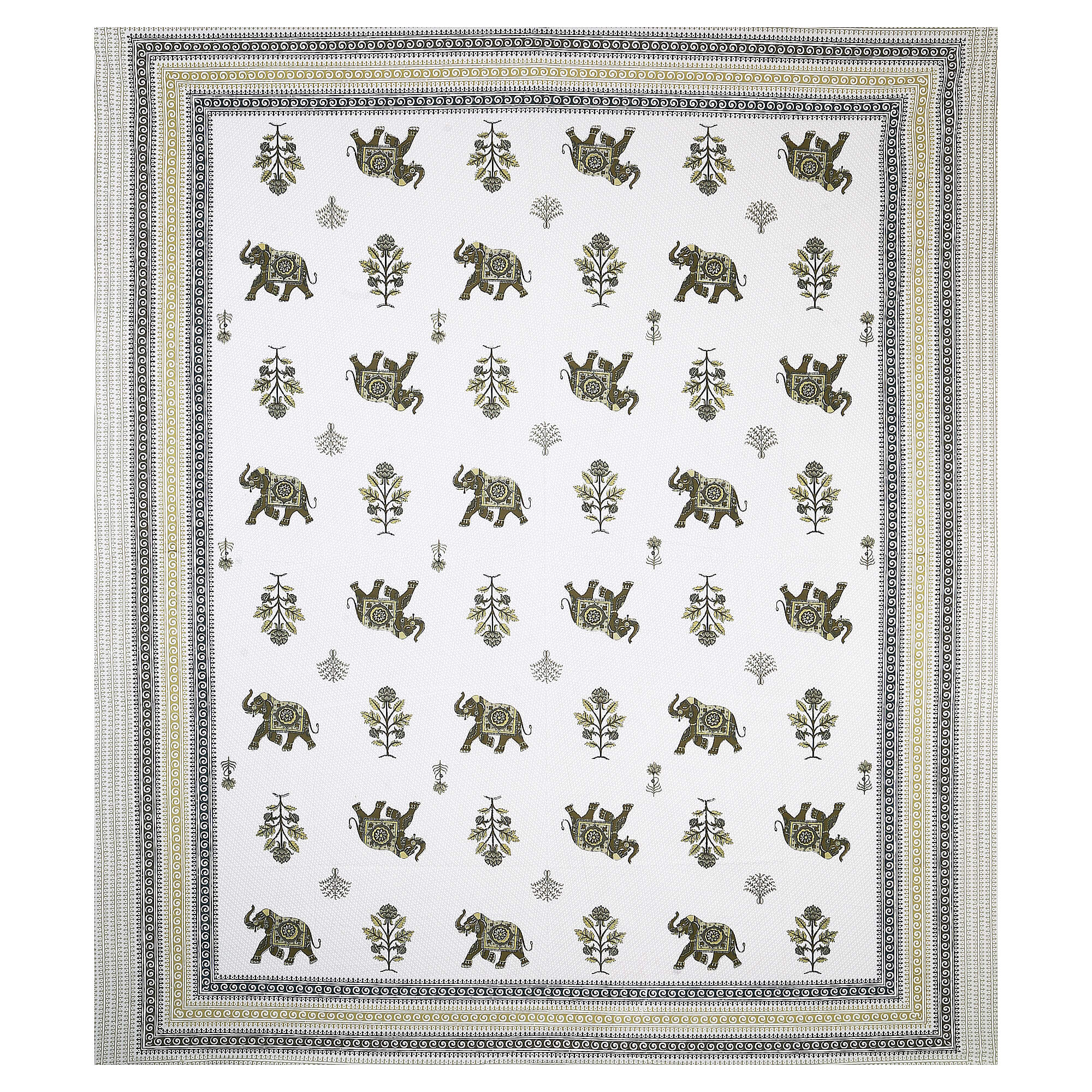95x108 Viscose Hungama Collection Double Bedsheet with Palm & Floral Design and Pillow Covers