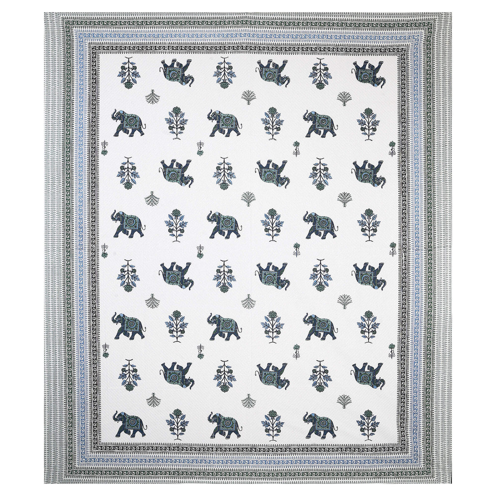 95x108 Viscose Hungama Collection Double Bedsheet with Palm & Floral Design and Pillow Covers