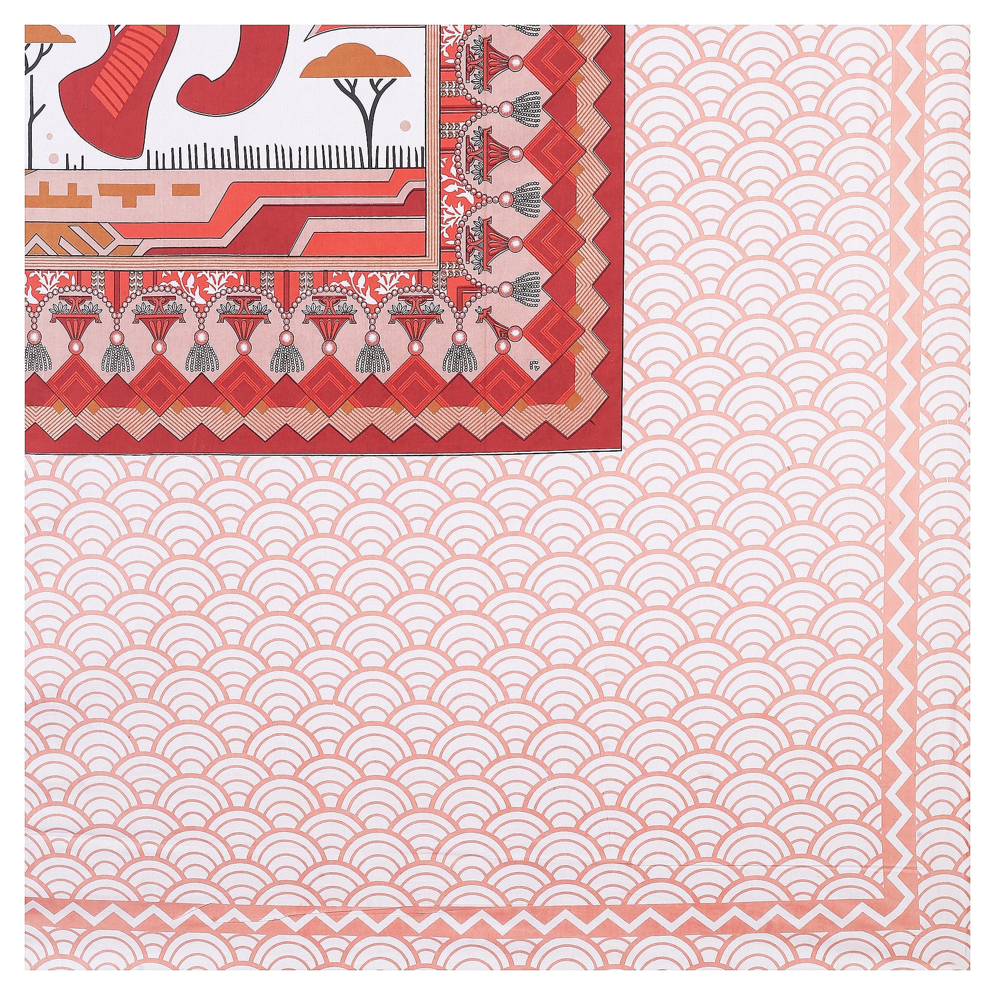 Make a Bold Statement with Rang Mahal Viscose Double Bedsheet – 90x108 Inches with 2 Pillow Covers