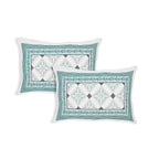 Rangmahal Collection 90x108 Viscose Double Bedsheet with Intricate Motifs & Matching Pillow Covers