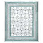 Rangmahal Collection 90x108 Viscose Double Bedsheet with Intricate Motifs & Matching Pillow Covers
