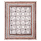 Rangmahal Collection 90x108 Viscose Double Bedsheet with Intricate Motifs & Matching Pillow Covers
