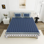 Viscose Bindaas Collection 95x108 Double Bedsheet with Classic Buti Patterns & Pillow Covers