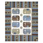 Viscose Gangour Collection 95x108 Double Bedsheet with Elephant Heritage Design