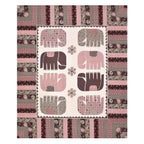 Viscose Gangour Collection 95x108 Double Bedsheet with Elephant Heritage Design