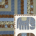 Viscose Gangour Collection 95x108 Double Bedsheet with Elephant Heritage Design