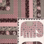 Viscose Gangour Collection 95x108 Double Bedsheet with Elephant Heritage Design