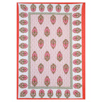 59" Elegant Floral Vine Print 100% Cotton Single Bedsheet with 1 Pillow Cover (60x90)
