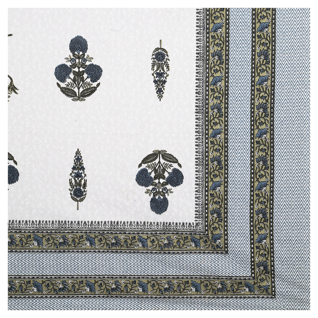95x108 Viscose Hungama Collection Double Bedsheet with Floral Buti Patterns & Pillow Covers