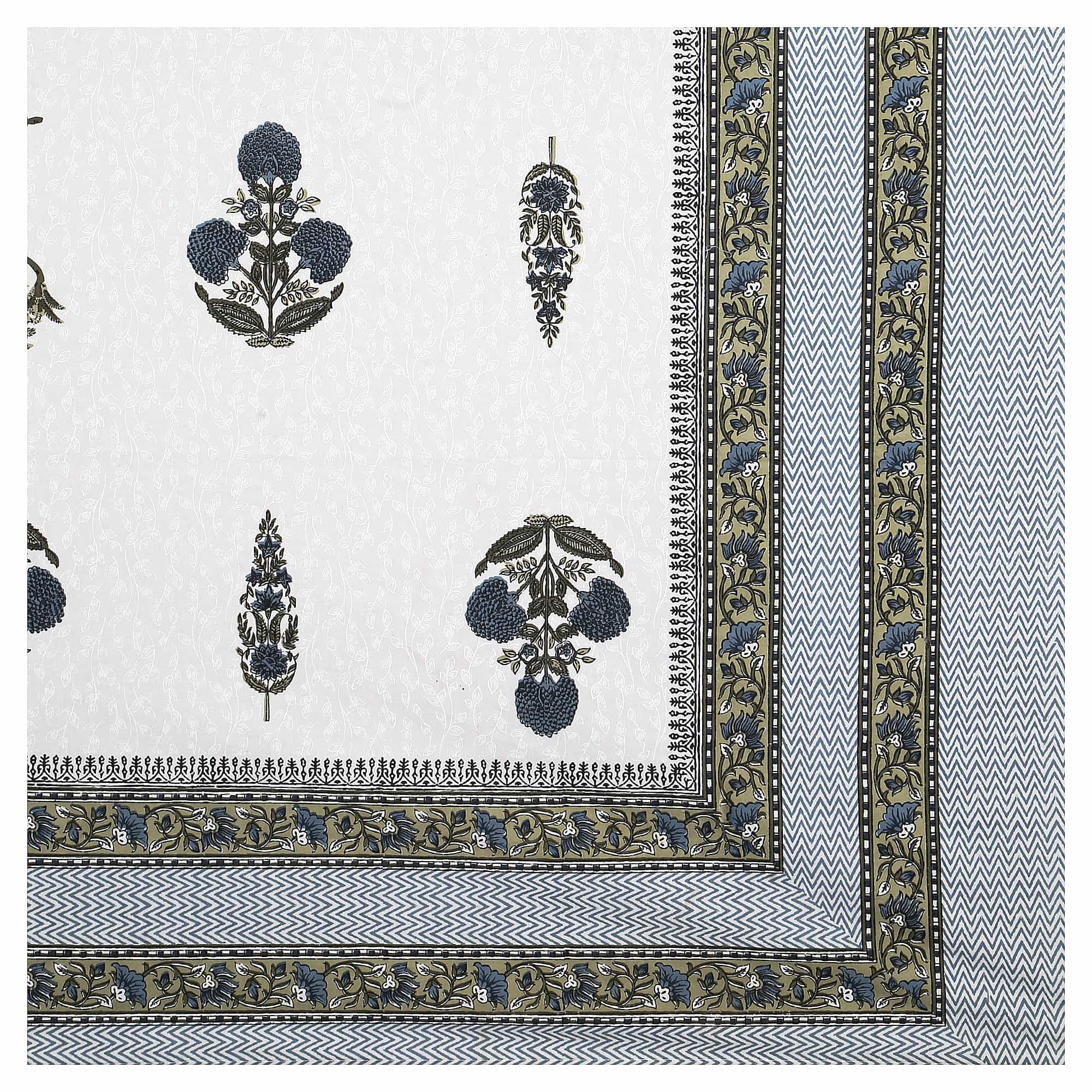 95x108 Viscose Hungama Collection Double Bedsheet with Traditional Floral & Tree Motifs with Pillow Covers
