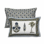 95x108 Viscose Hungama Collection Double Bedsheet with Traditional Floral & Tree Motifs with Pillow Covers
