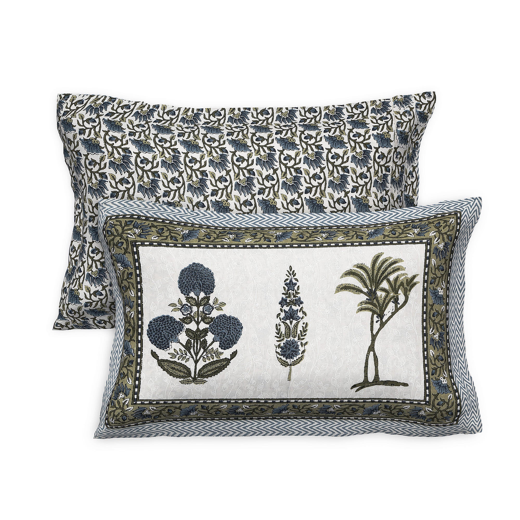 95x108 Viscose Hungama Collection Double Bedsheet with Floral Buti Patterns & Pillow Covers