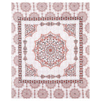 Rangmahal Collection 90x108 Viscose Double Bedsheet with Intricate Motifs & Matching Pillow Covers