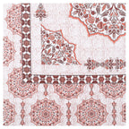 Rangmahal Collection 90x108 Viscose Double Bedsheet with Intricate Motifs & Matching Pillow Covers
