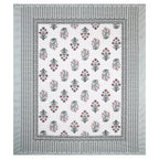 95x108 Viscose Hungama Collection Double Bedsheet with Traditional Leaf & Floral Print + Pillow Covers