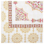 Rangmahal Collection 90x108 Viscose Double Bedsheet with Intricate Motifs & Matching Pillow Covers