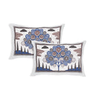 Rangmahal Collection 90x108 Viscose Double Bedsheet with Artistic Tree of Life Design & Matching Pillow Covers