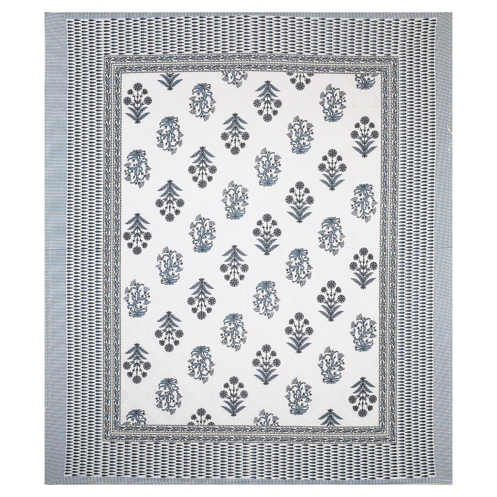 95x108 Viscose Hungama Collection Double Bedsheet with Traditional Leaf & Floral Print + Pillow Covers