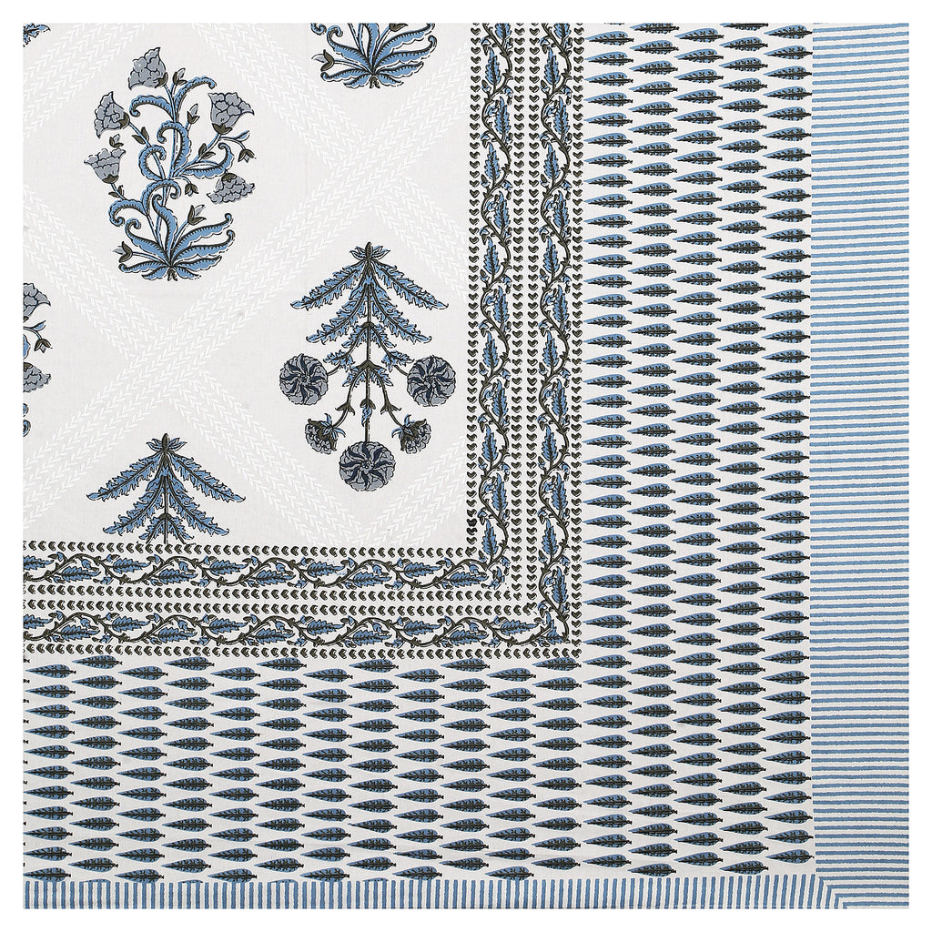 95x108 Viscose Hungama Collection Double Bedsheet with Traditional Leaf & Floral Print + Pillow Covers