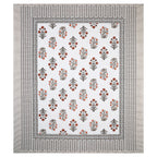 95x108 Viscose Hungama Collection Double Bedsheet with Traditional Leaf & Floral Print + Pillow Covers