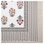 95x108 Viscose Hungama Collection Double Bedsheet with Traditional Leaf & Floral Print + Pillow Covers