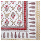 95x108 Viscose Hungama Collection Double Bedsheet with Traditional Leaf & Floral Print + Pillow Covers