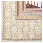 Rangmahal Collection 90x108 Viscose Double Bedsheet with Artistic Tree of Life Design & Matching Pillow Covers