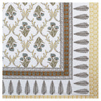 95x108 Viscose Hungama Collection Double Bedsheet with Traditional Leaf & Floral Print + Pillow Covers