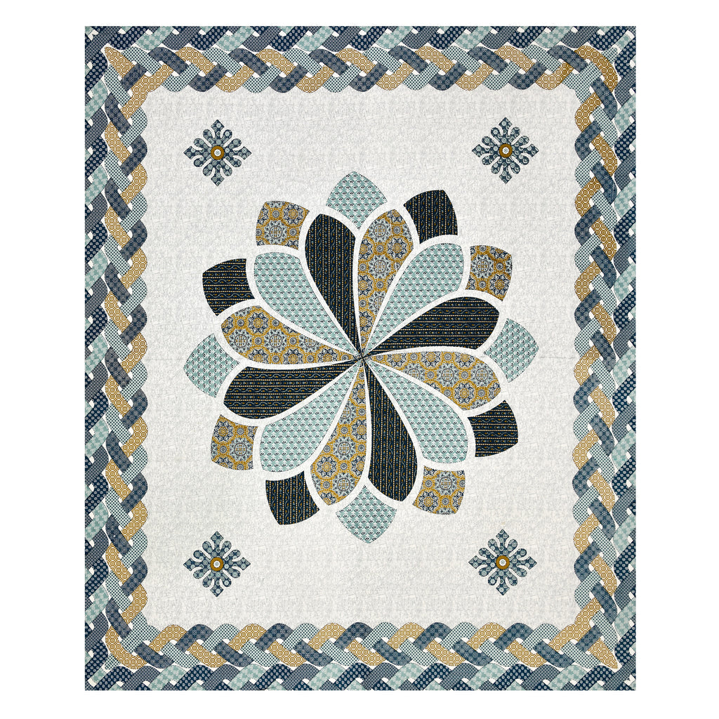 Viscose Gangour Collection 95x108 Double Bedsheet with Bold Floral Medallion Design
