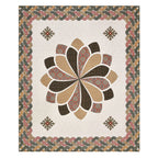 Viscose Gangour Collection 95x108 Double Bedsheet with Bold Floral Medallion Design