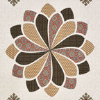 Viscose Gangour Collection 95x108 Double Bedsheet with Bold Floral Medallion Design