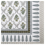 95x108 Viscose Hungama Collection Double Bedsheet with Traditional Leaf & Floral Print + Pillow Covers