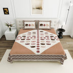 Viscose Gangour Collection 95x108 Double Bedsheet with Elephant & Motif Pattern