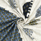 Viscose Gangour Collection 95x108 Double Bedsheet with Elephant & Motif Pattern