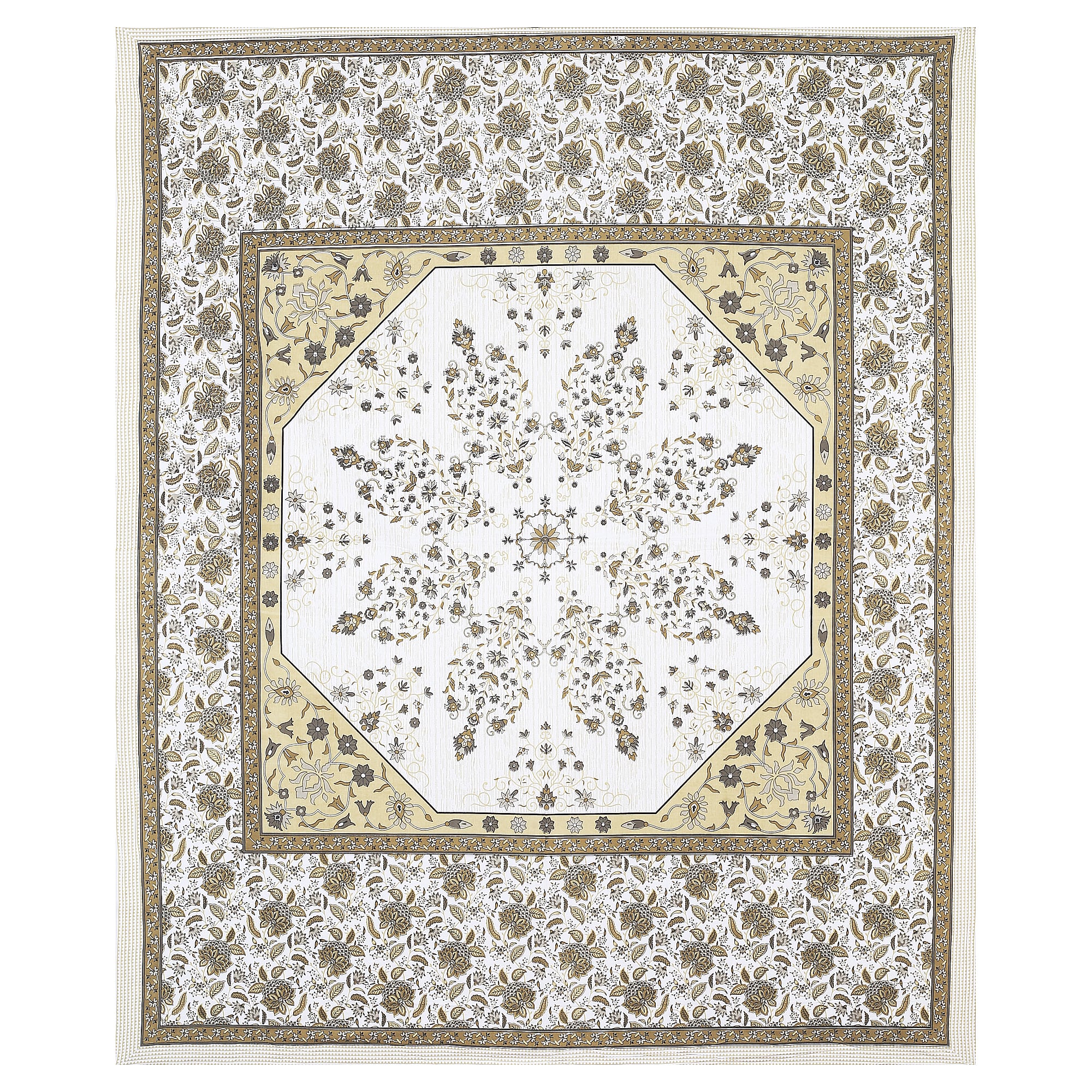 Elevate Your Space with Rang Mahal Viscose Double Bedsheet – 90x108 Inches with 2 Pillow Covers
