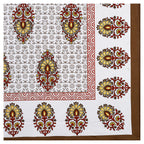 59" Elegant Floral Vine Print 100% Cotton Single Bedsheet with 1 Pillow Cover (60x90)