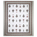 95x108 Viscose Hungama Collection Double Bedsheet with Floral Buti Patterns & Pillow Covers