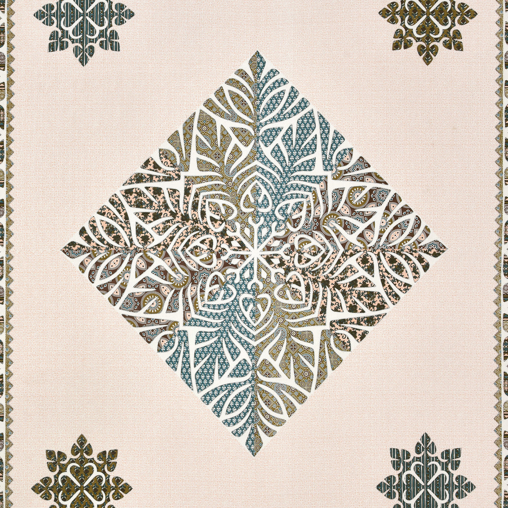 Viscose Gangour Collection 95x108 Double Bedsheet with Geometric Floral Design