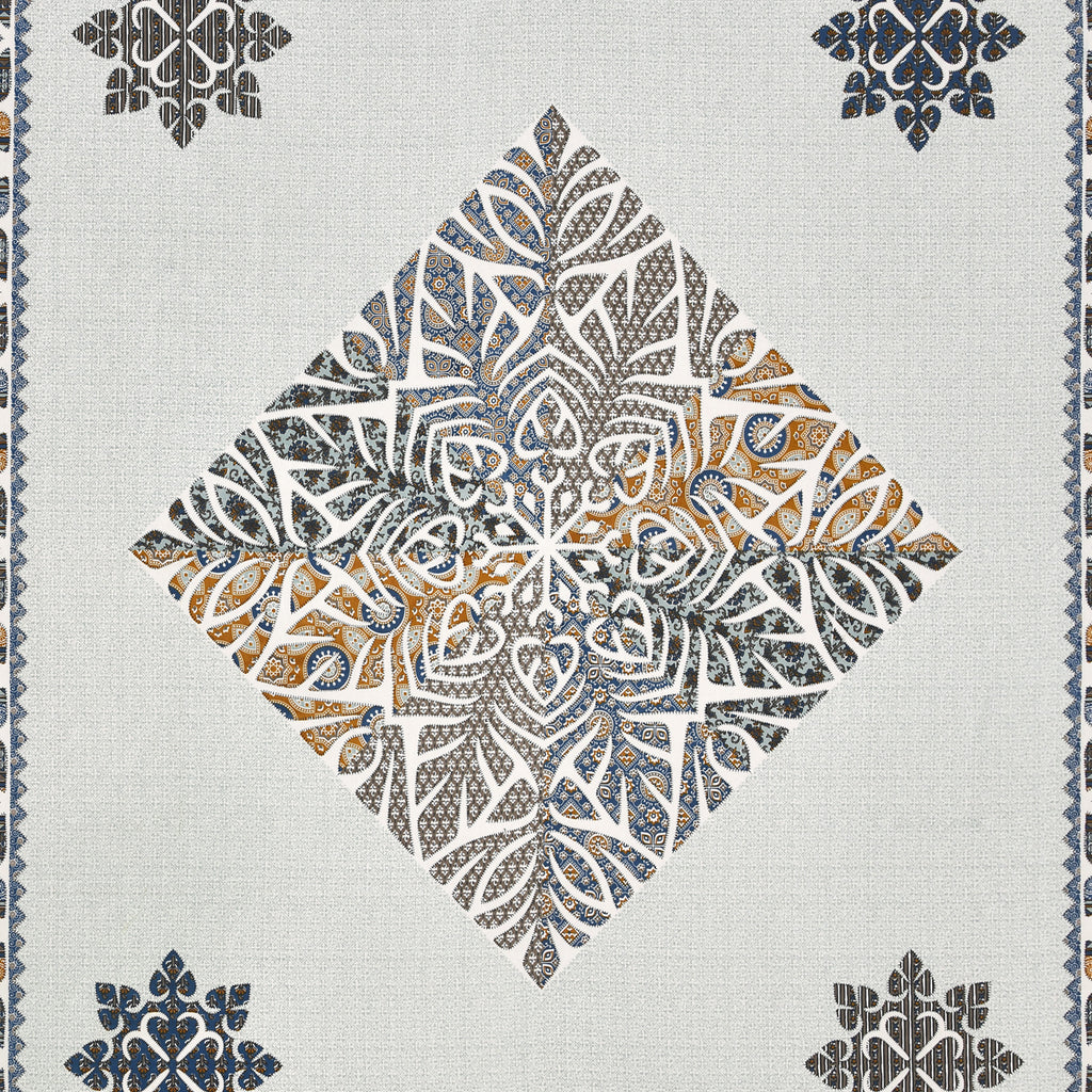 Viscose Gangour Collection 95x108 Double Bedsheet with Geometric Floral Design