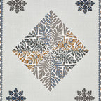 Viscose Gangour Collection 95x108 Double Bedsheet with Geometric Floral Design