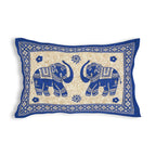 59" Eco Elephant Design 100% Cotton Single Bedsheet With 1 Pillow Cover, 60/90
