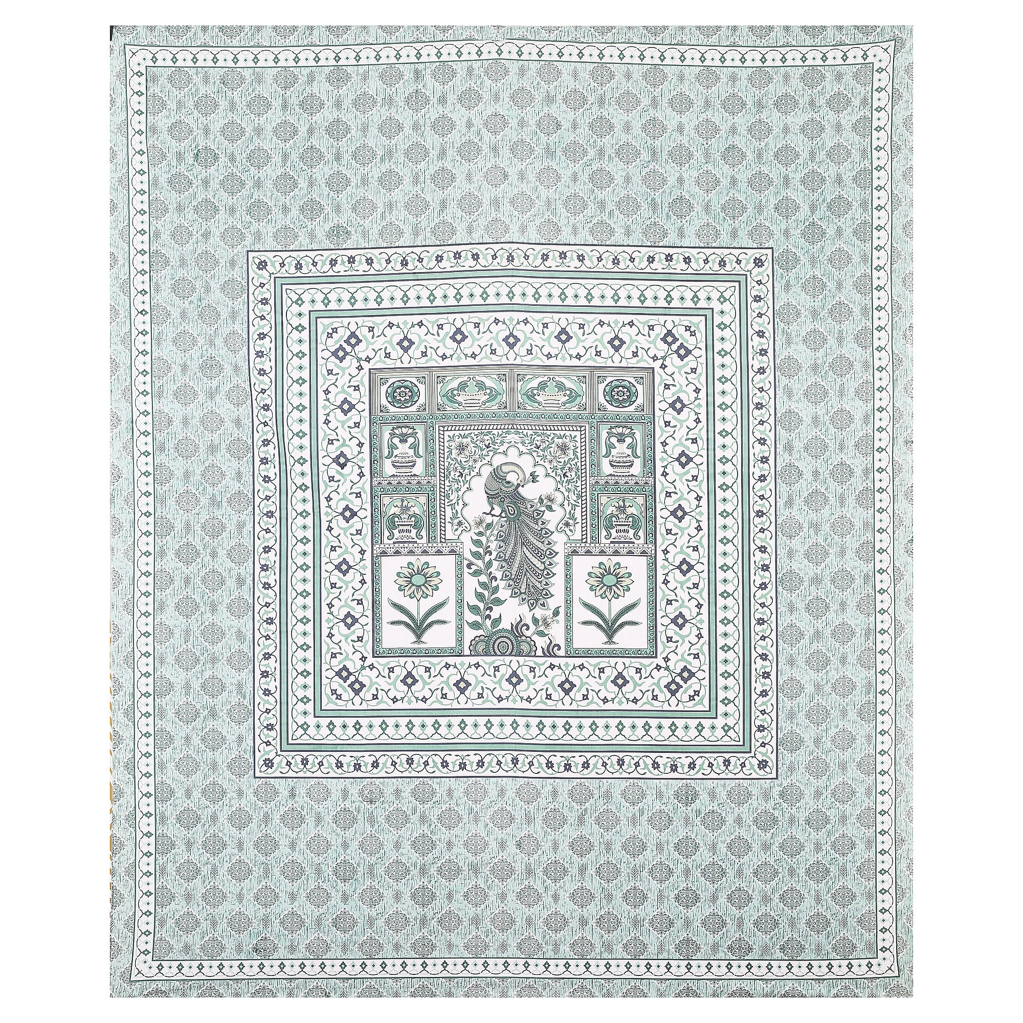 Grace Your Bedroom with Rang Mahal Viscose Double Bedsheet – 90x108 Inches with 2 Pillow Covers